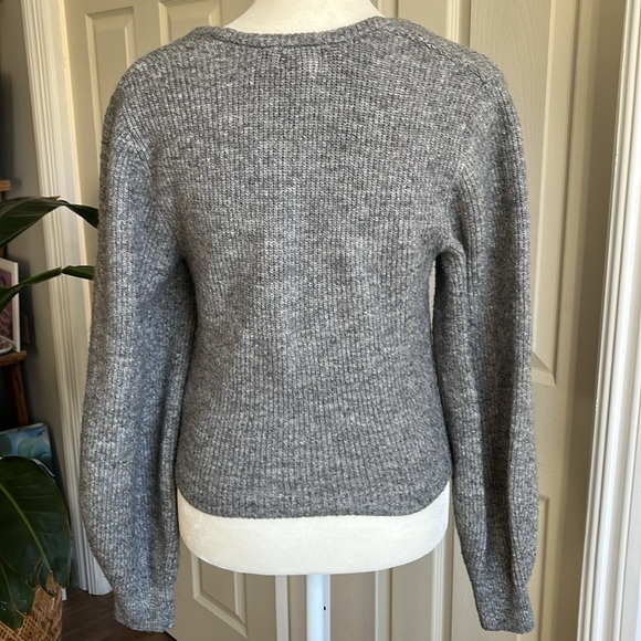 H&M Square Milkmaid Heather G Sweater Size S - Picture 5 of 11